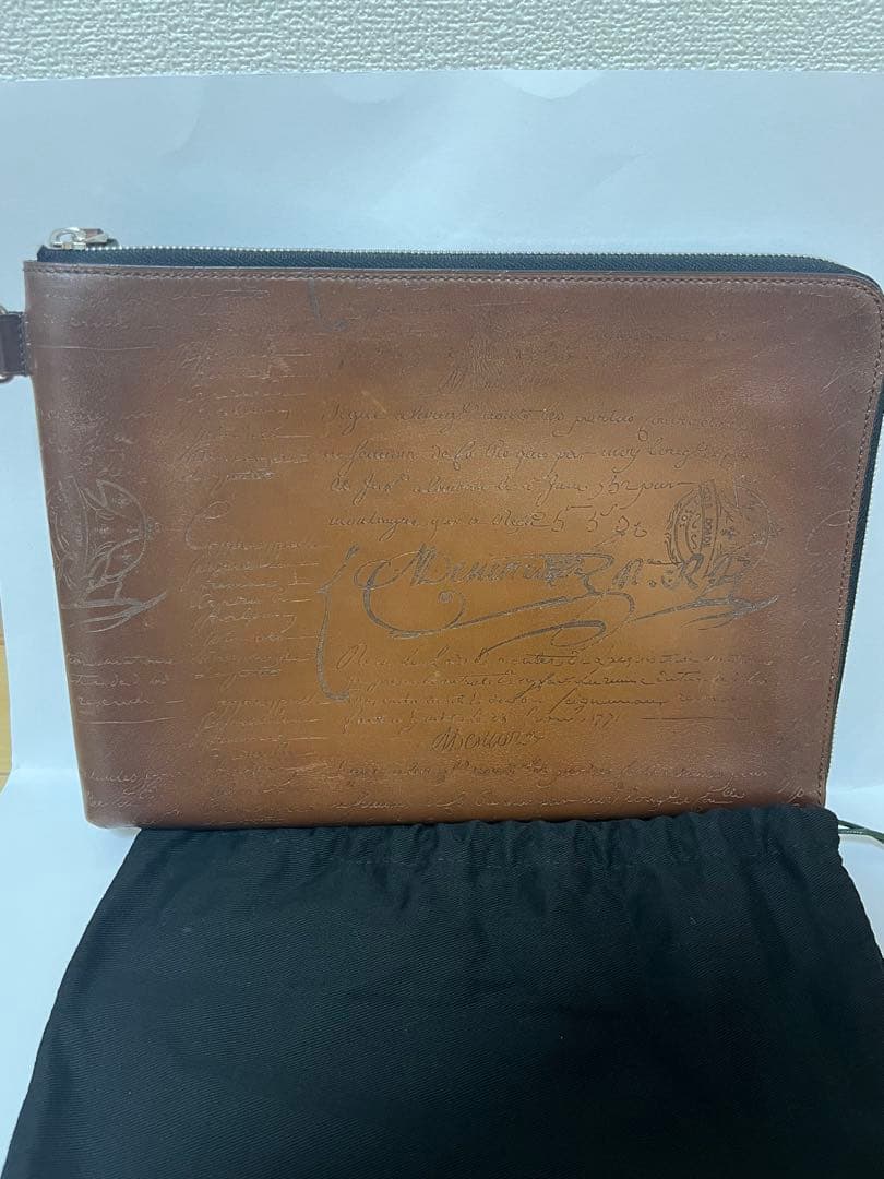 BERLUTI ベルルッティ クラッチバッグ ニノGM ブラウン ほぼ未使用品