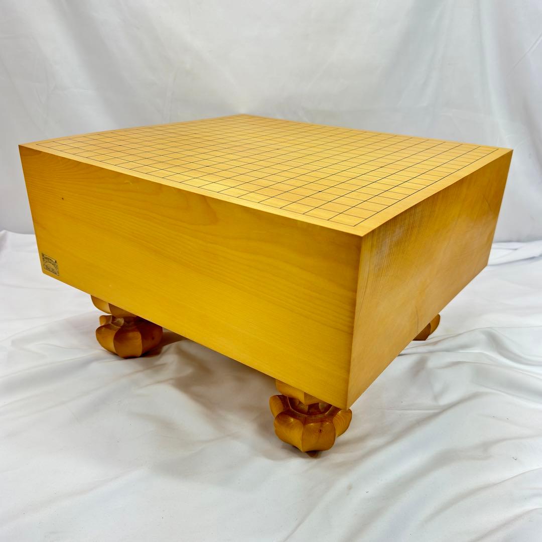 碁盤 天然木 新カヤ 目盛(目線) 天然うるし へそ付  SK-OS-2041