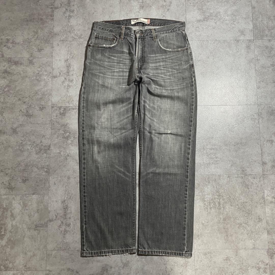 00s USA企画 先染ブラック リーバイス 559 569タイプ W32L30