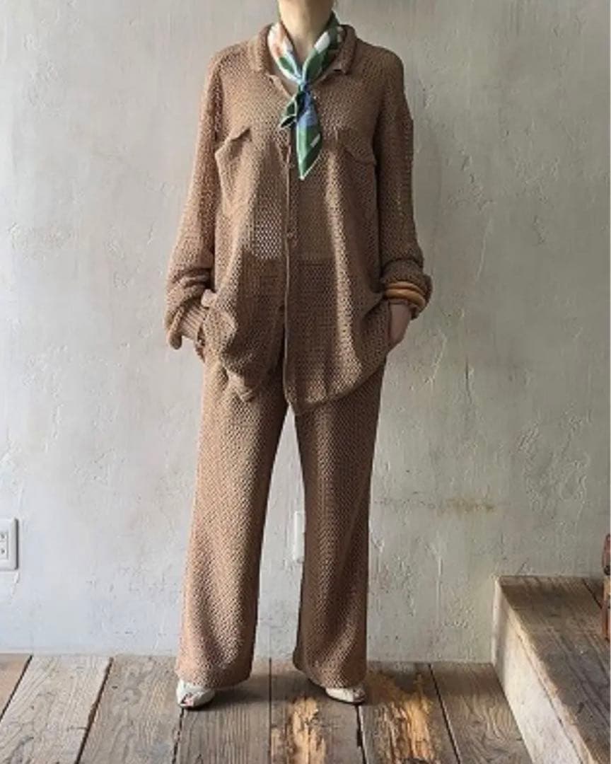 kota gushiken コットンニットトップス