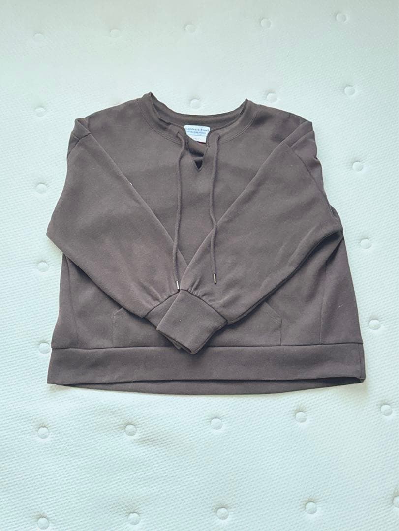 ブラウン スウェット トップス 長袖
