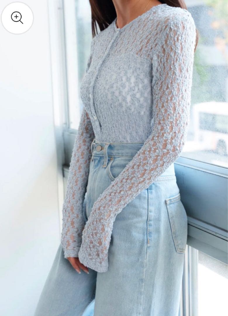 CARLA Lace body suit Bluegray 1サイズ 新品未使用