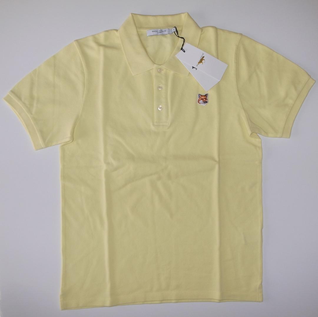 maison kitsune fox head ポロシャツ M yellow