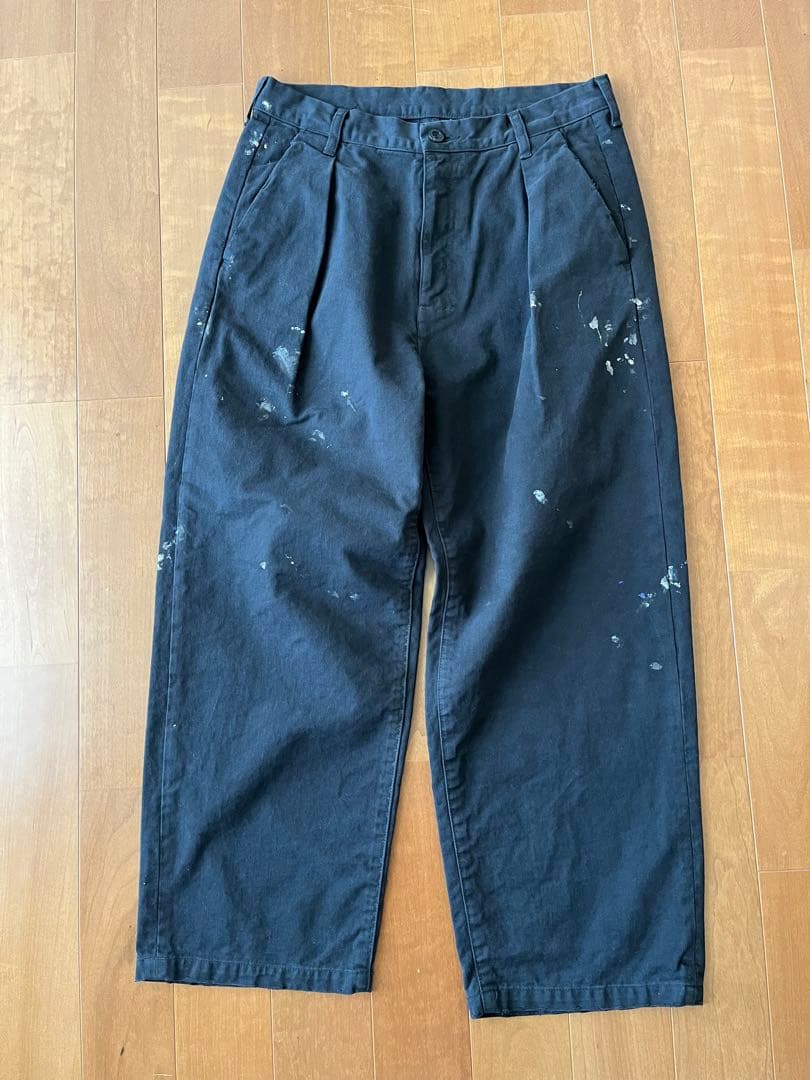 【新品未使用】24SS ANCELLM PAINT CHINO TROUSERS