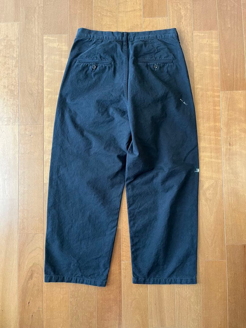 【新品未使用】24SS ANCELLM PAINT CHINO TROUSERS