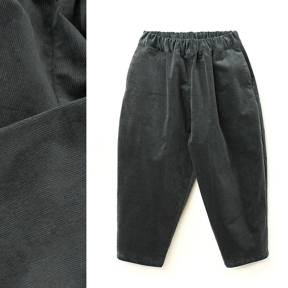 【ハンドメイド】コーデュロイ・バルーンパンツ【グレー】