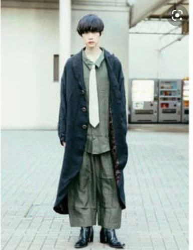 hazama 経年真価のセットアップカーキ