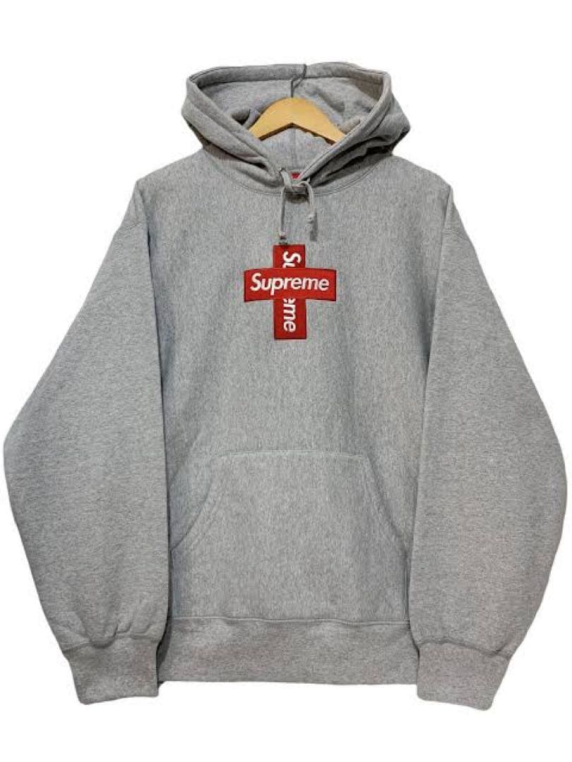 Supreme Cross Box Logo Hooded Sweatshirt
