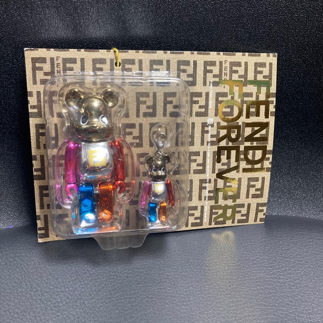 フェンディFENDI マルチカラー ベアブリックBE@RBRICK 100%