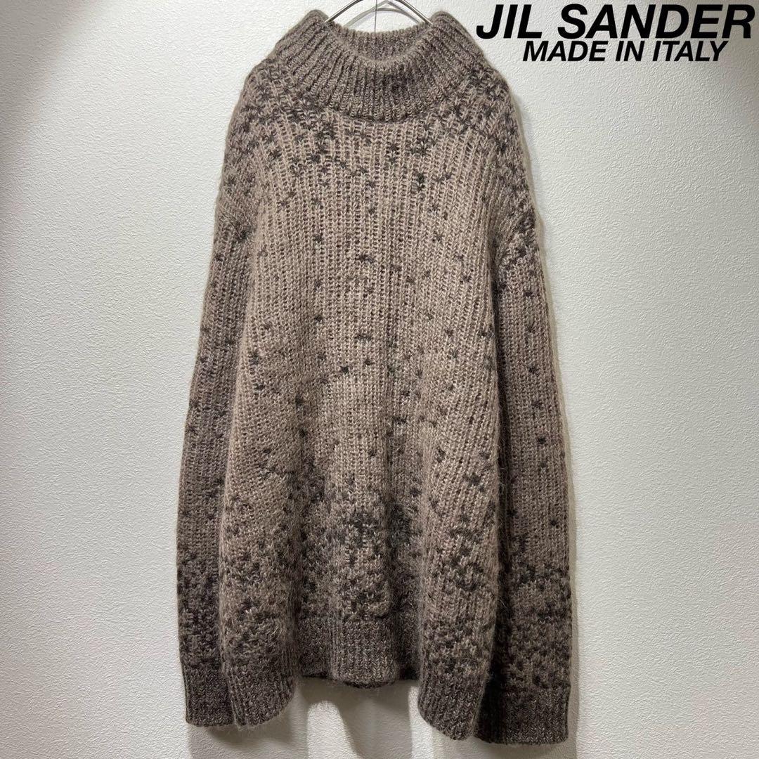 希少 新品 JIL SANDER SWETER CN LS モックネック ニット