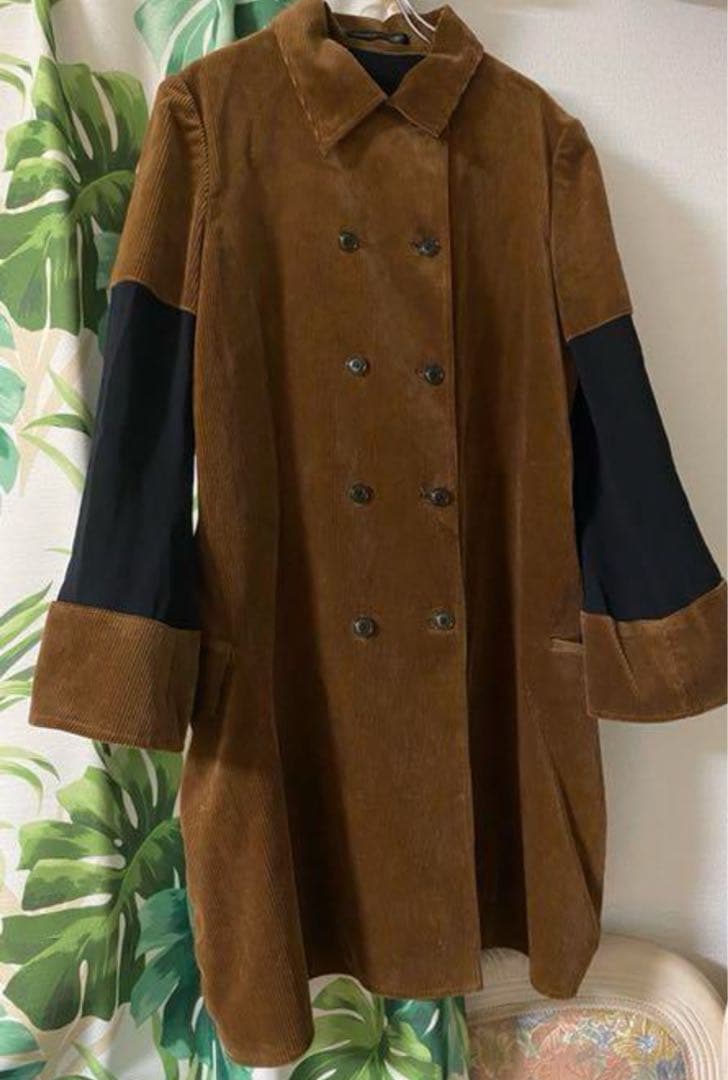 ヨウジヤマモト    リバーシブルスプリングコーデュロイダブルコート