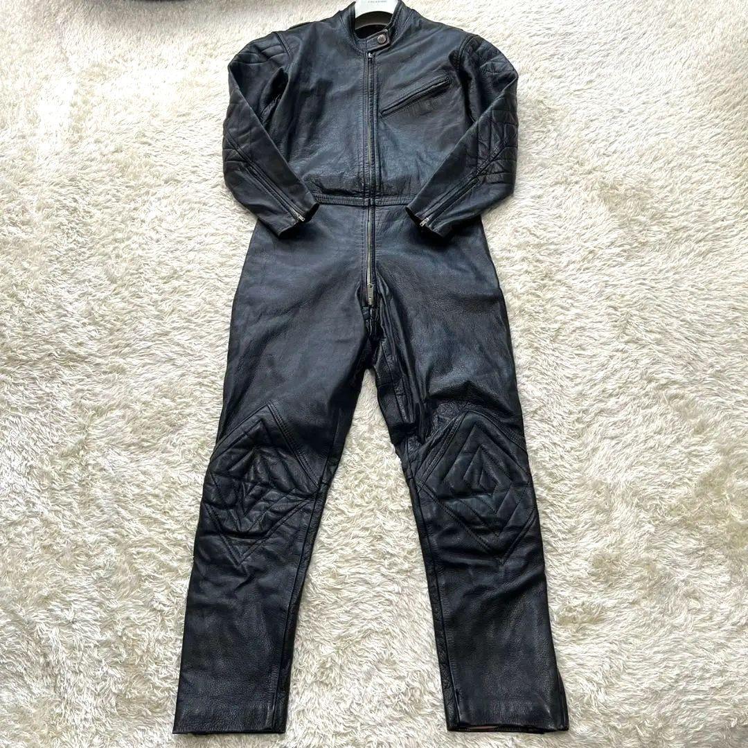 vintage   レザー  バイクスーツ  ツナギ  バイクウェア  本革 L