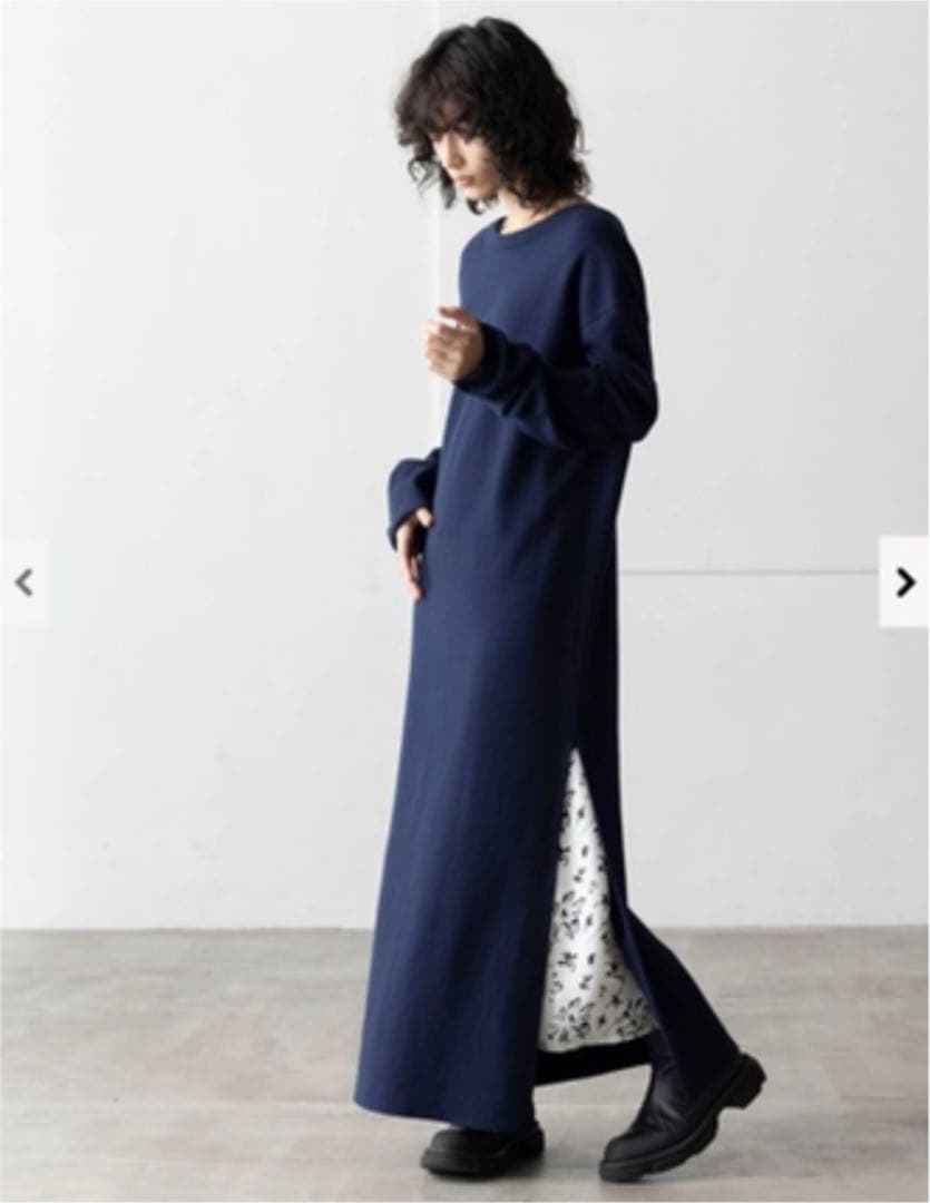 【セール】EQUALANDコットン・カシミア 2WAYワンピース