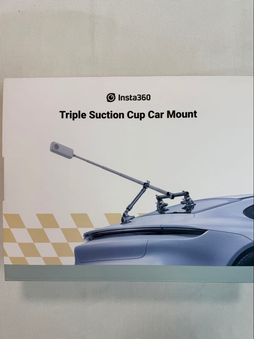 インスタ360°カメラ用車載トリプル吸盤マウント(純正品)