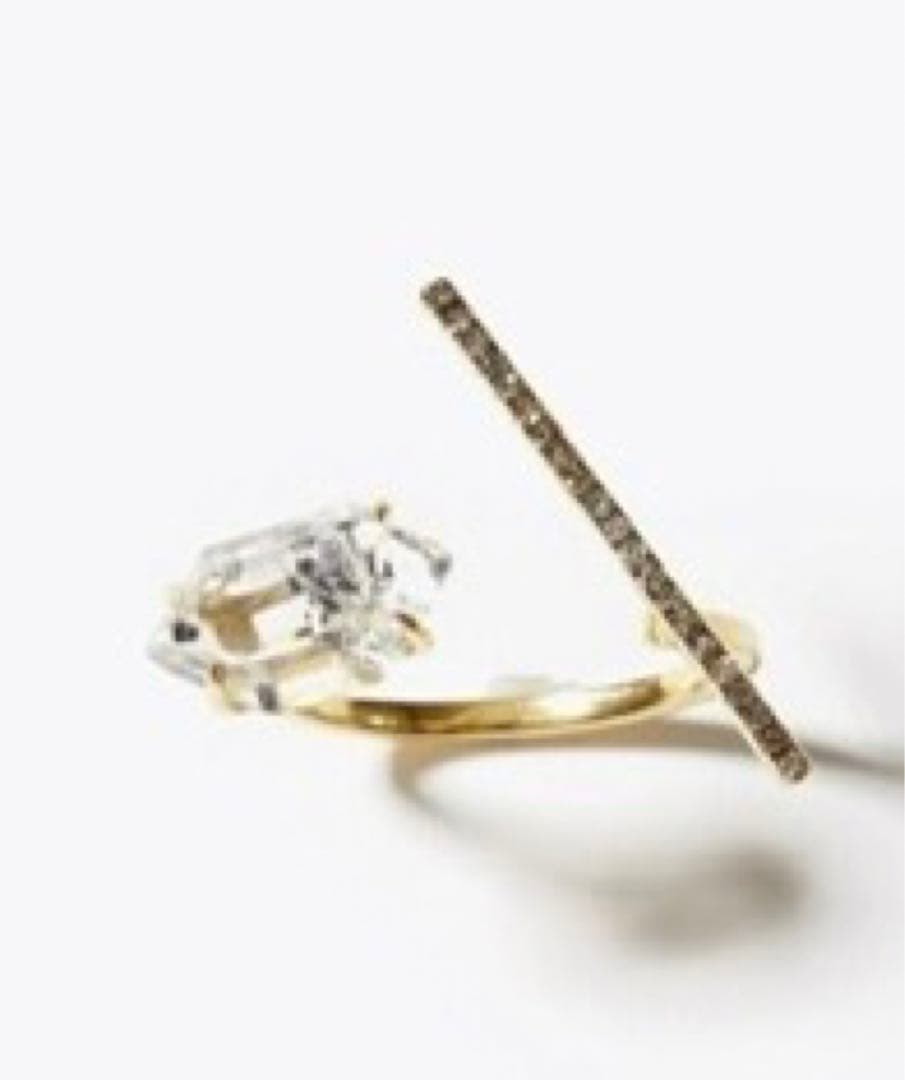 即購入OK！アルティーダウードハーキマダイヤモンドリング9号