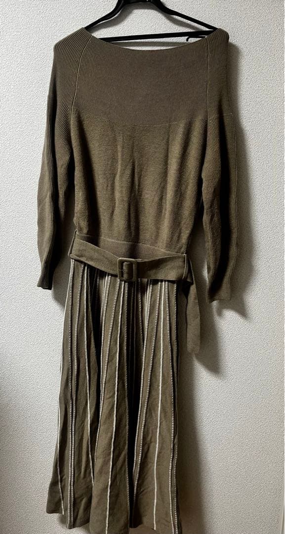 Mystrada ニットワンピース サイズ38 オリーブ