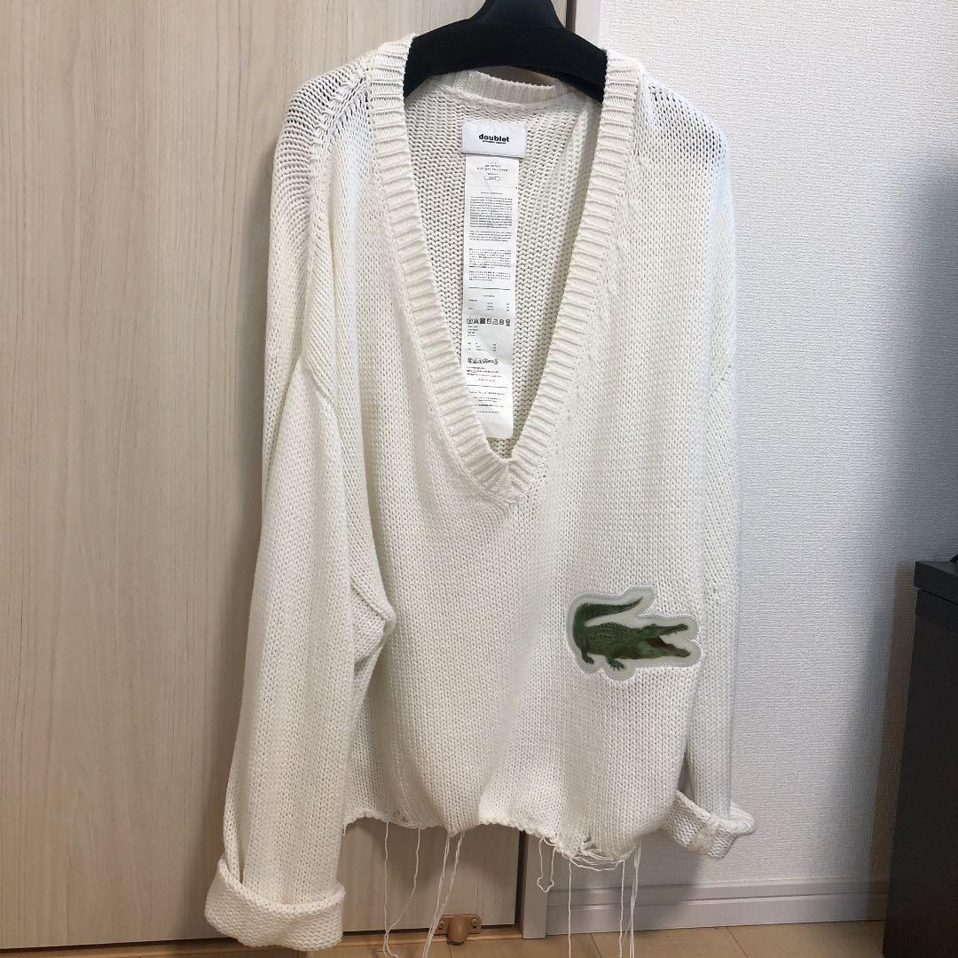 doubletの3Dワッペンのニット