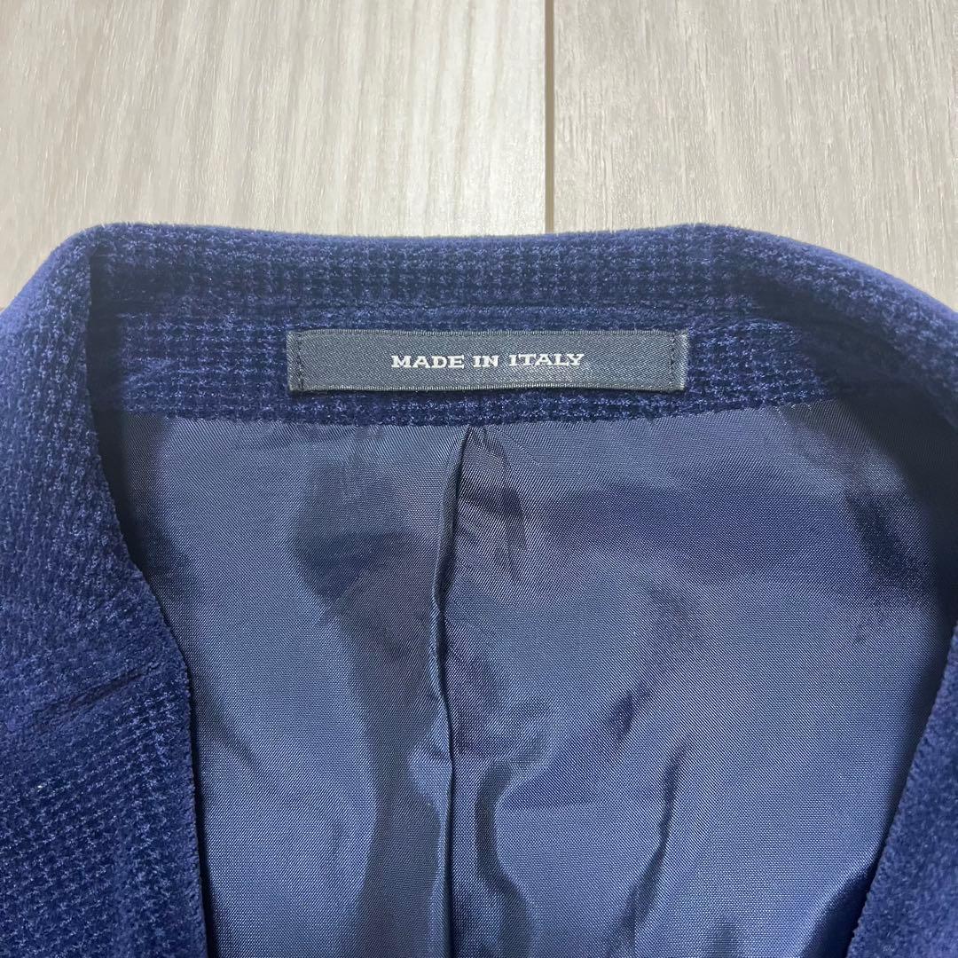極美品✨タリアトーレ ベロア テーラードジャケット モンテカルロ 紺  Mサイズ