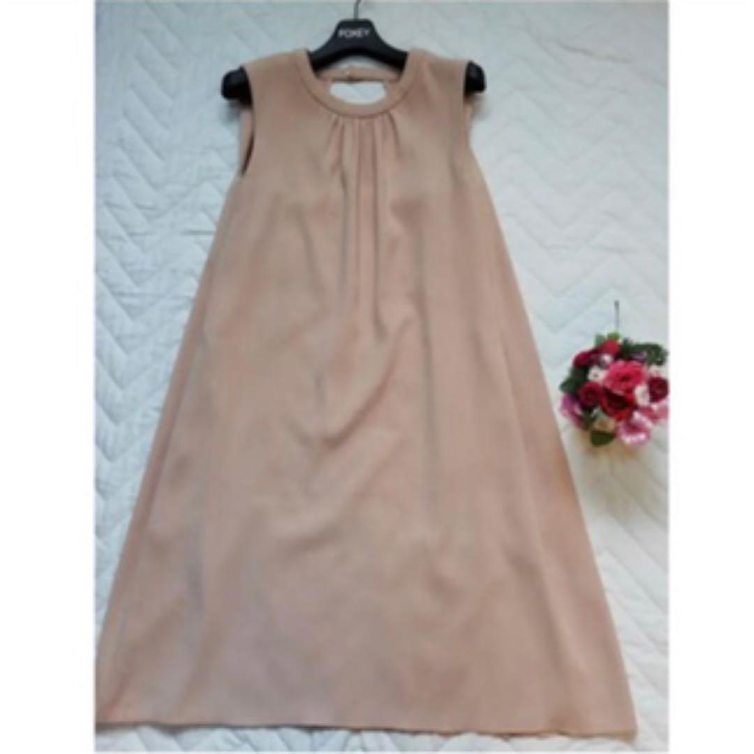美品☆フォクシーニューヨークバックコンシャスワンピース★38