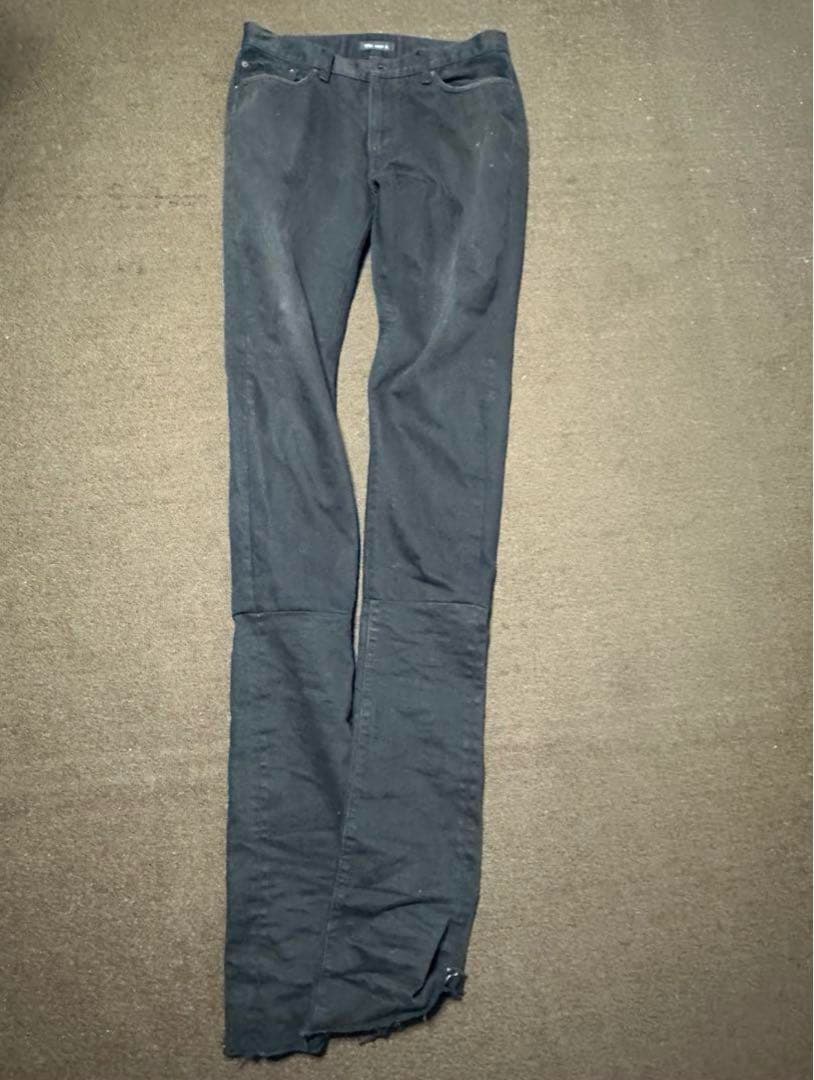 Who want it. 黒 フレアデニムパンツ