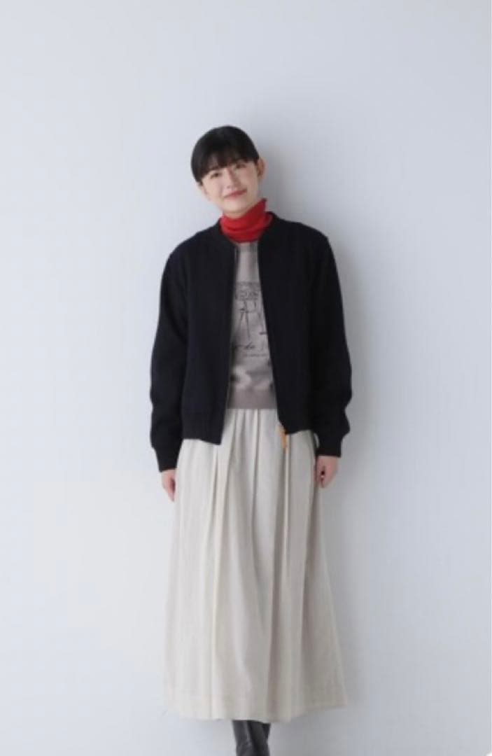 human woman ソフトメルトンブルゾン