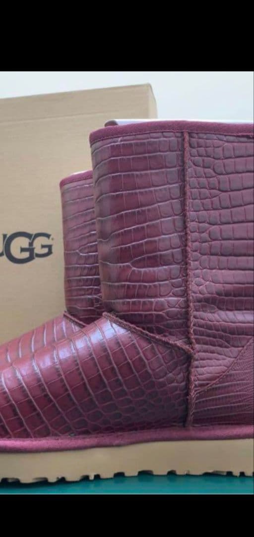 Ugg24㎝ボルドーミドルブーツ