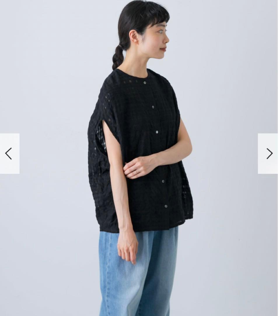 新品タグ付きかぐれシャドウチェックブラウスアーバンリサーチドアーズ