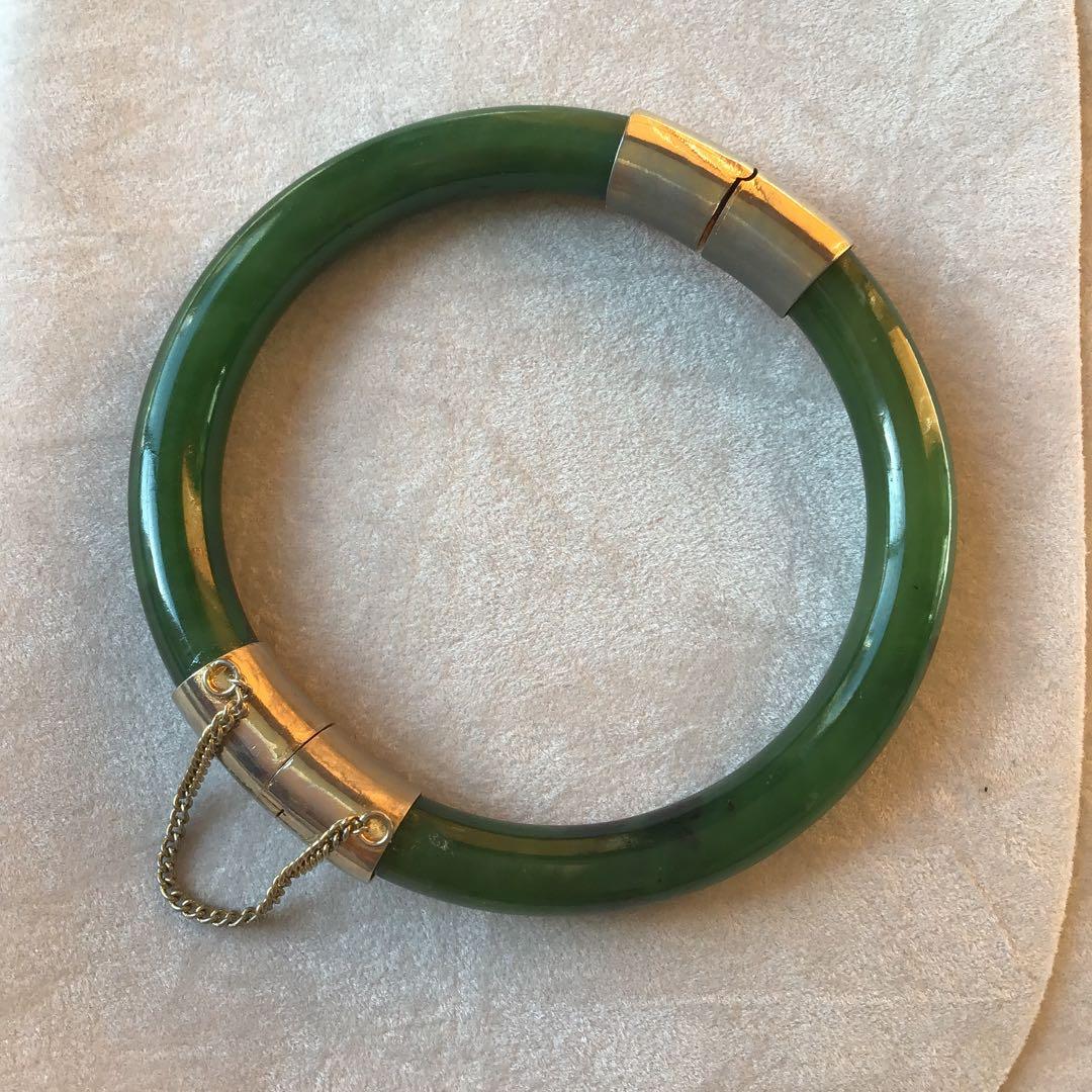 アンティーク翡翠バングルネフライト天然石を20