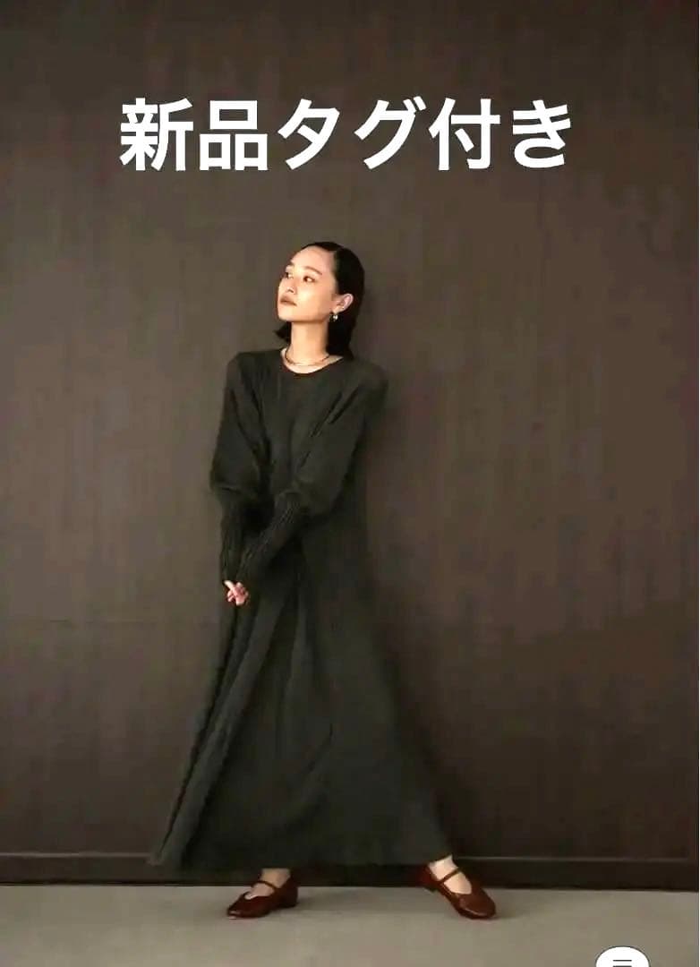 シアーストライプクレープドレス