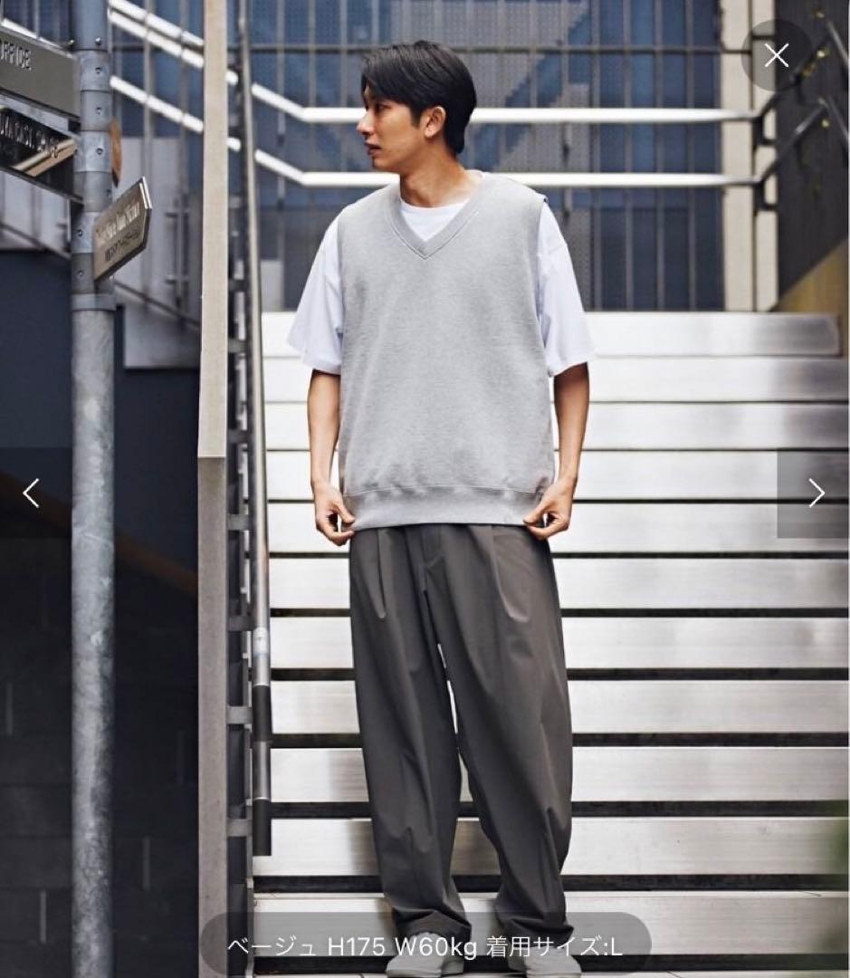 エディフィスLOOPWHEELER for LOWERCASE VネックベストＬ