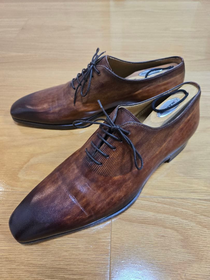 マグナーニ革靴42茶色ブラウン