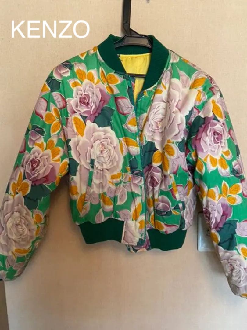 【値下げ中】KENZO ケンゾー花柄リバーシブルヴィンテージブルゾン
