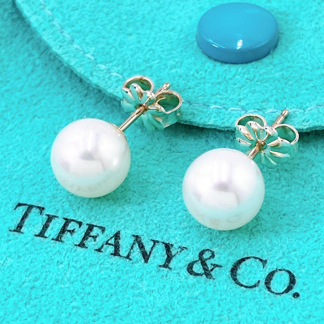 極美品 付属品付 ティファニー パール 8mm ピアス シルバー925