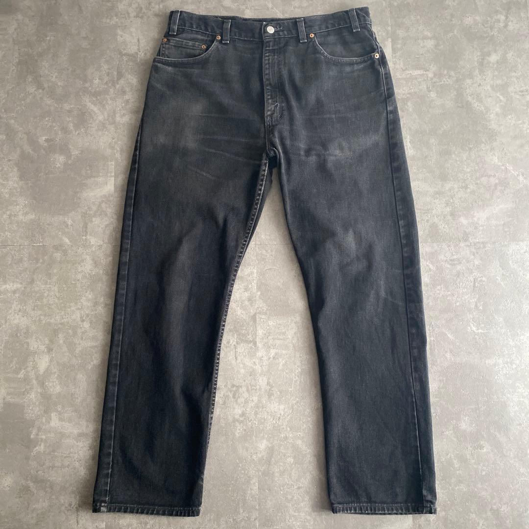 ヒゲ落ち 神サイズ 00s Levis 505 ブラック USA製 36×30