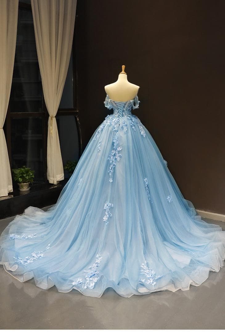 C193  人気 オフショル プリンセスラインフレアスカート ウエディングドレス