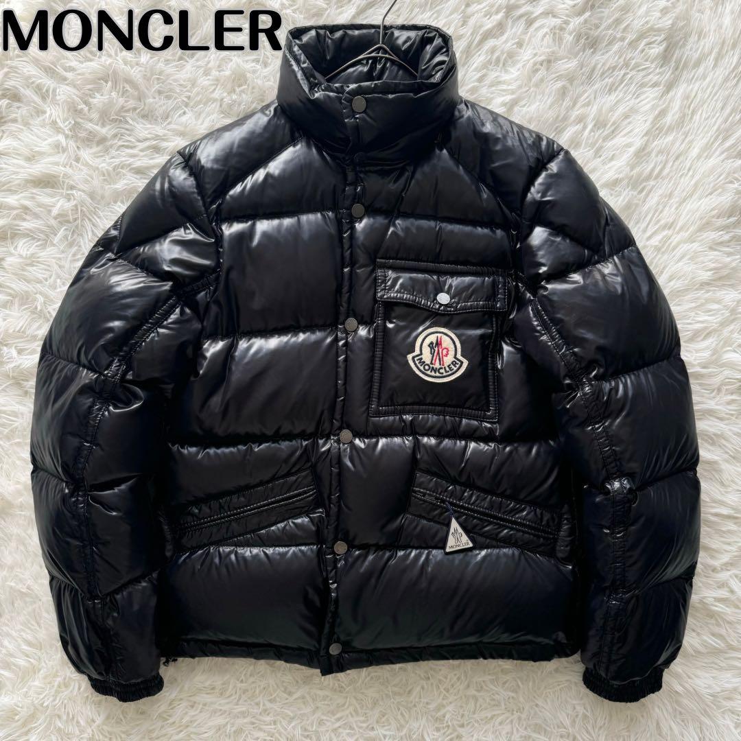 美品【モンクレール】K2 人気モデル ダウンジャケット黒2 Lサイズ相当