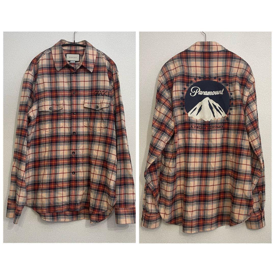 GUCCI グッチ チェックシャツ ネルシャツ