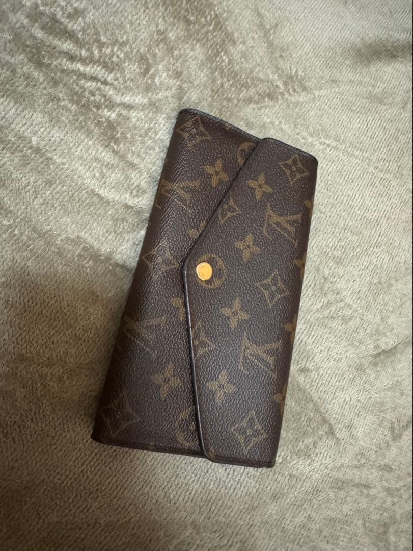 ルイヴィトン モノグラム 長財布 茶 ポルトフォイユサラ 正規品