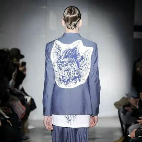 ギャルソンHOMME PLUSジャケット15AWコレクション背面ワッペン