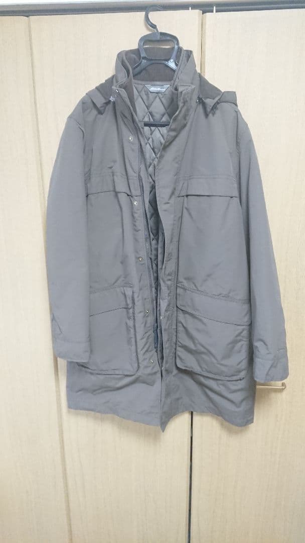 エディーバウアー メンズ コート キルトジャケット付