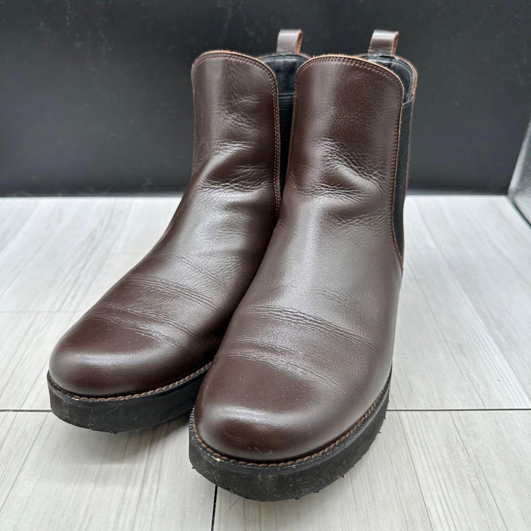 【美品】HARUTA ハルタ 25 サイドゴアブーツ レザー ブラウン