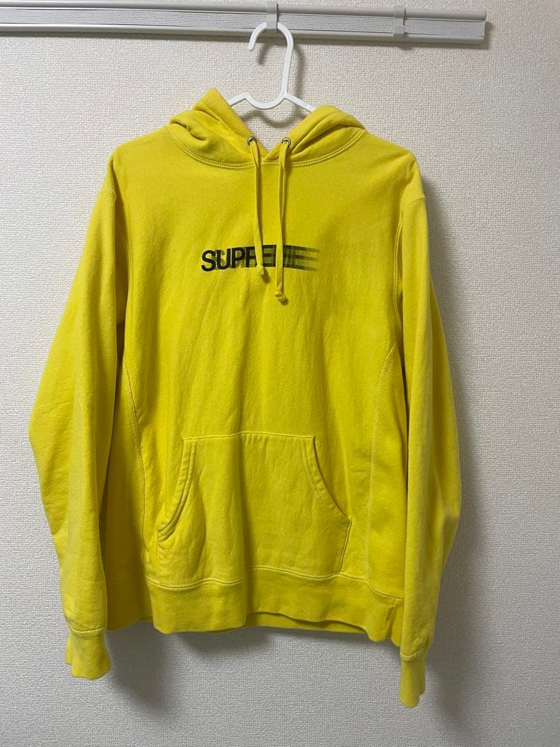 希少品 Supreme モーションロゴ スウェットパーカー