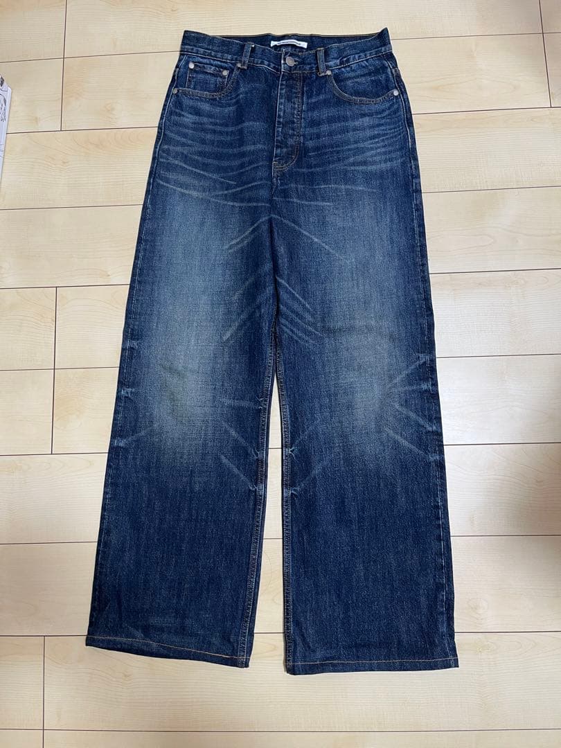 no maintenance DARK-WASH JAPANESE BAGGY