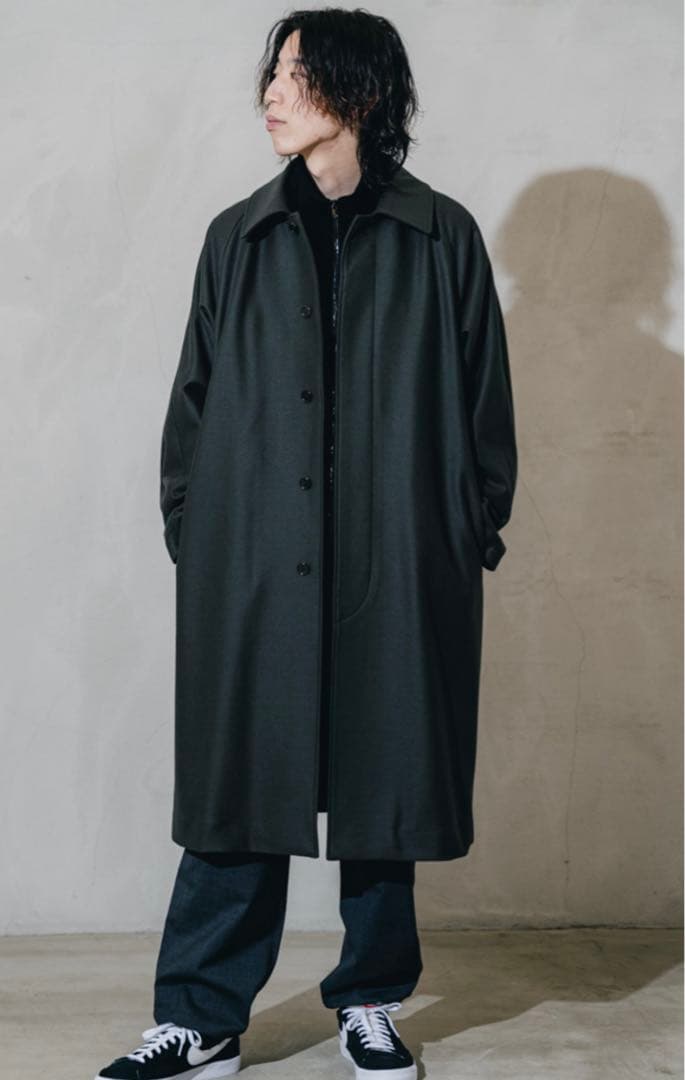 markawareマーカウェアオーガニックウールミニマリストコート2