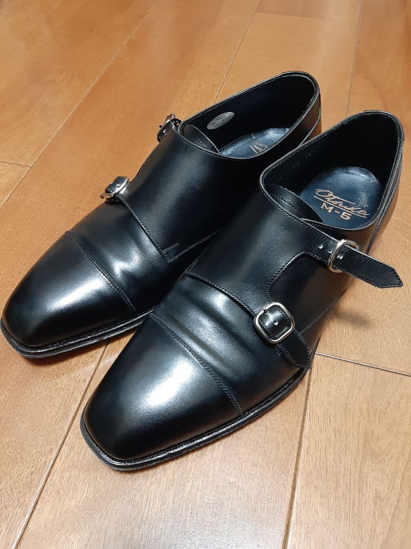 【土日最終値下げ】大塚製靴M5 ダブルモンク26.5黒