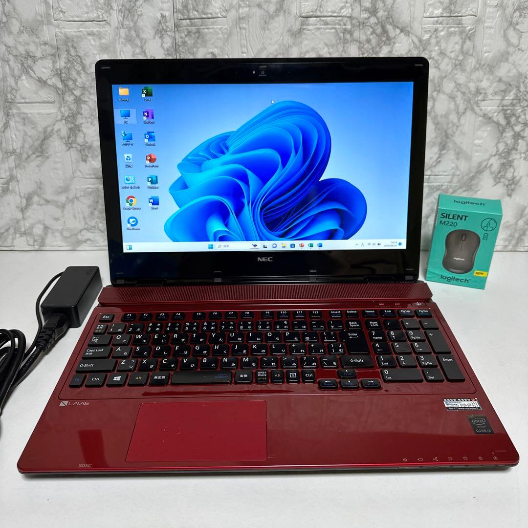 美品NECノートパソコンBRUーRE Windows11Pro オフィス付き