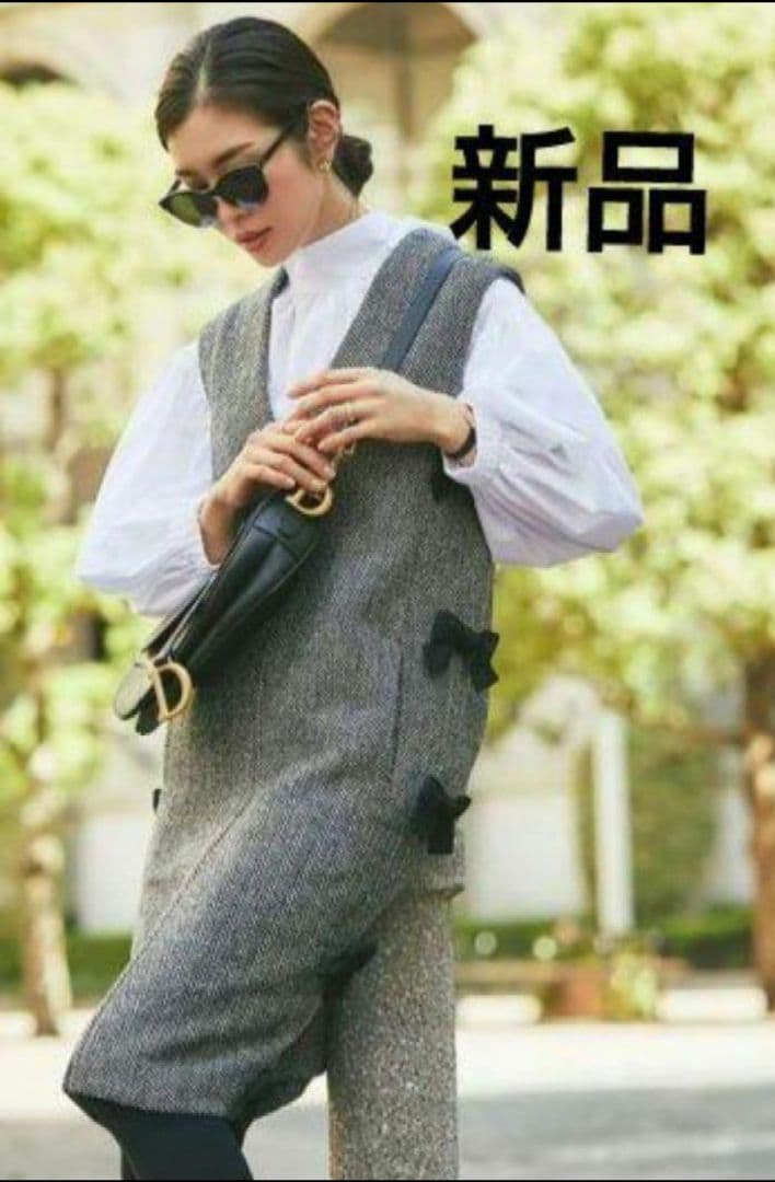 最終価格新品 セブンテン サイドリボンジレワンピース  seventen