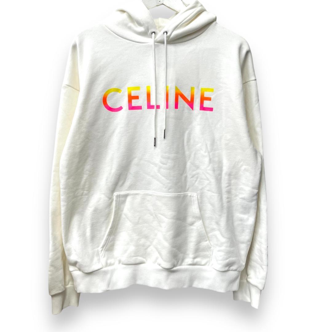 新品 CELINE セリーヌ スウェット パーカー Lサイズ 2Y753670Q