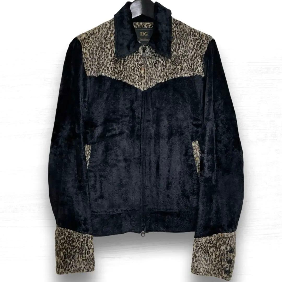 【希少美品】ヒステリックグラマー ベロア レオパード ウエスタンジャケット M